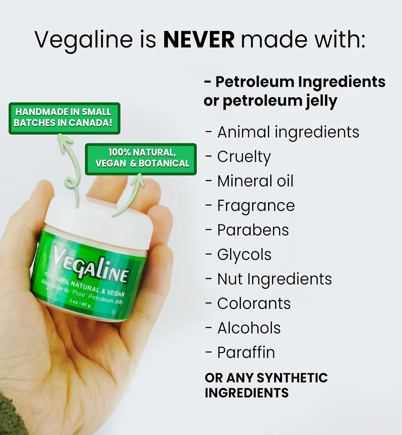 Veggielene All Natural Vegan Petroleum Jelly is Never Made With