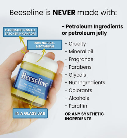 Beeseline Original (in Glass Jar) Petroleum Jelly Alternative