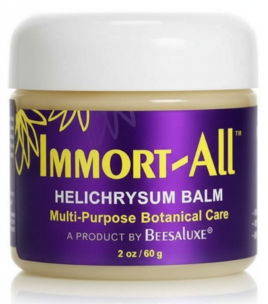 Helichrysum balm by Beesaluxe petroleum-free alternative to petroleum jelly for dry and delicate skin