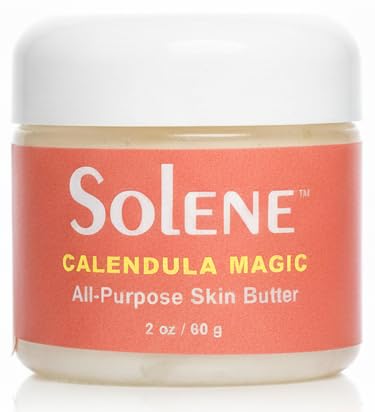 Solene calendula butter for dry skin rich moisturizing balm with olive oil and vitamin E