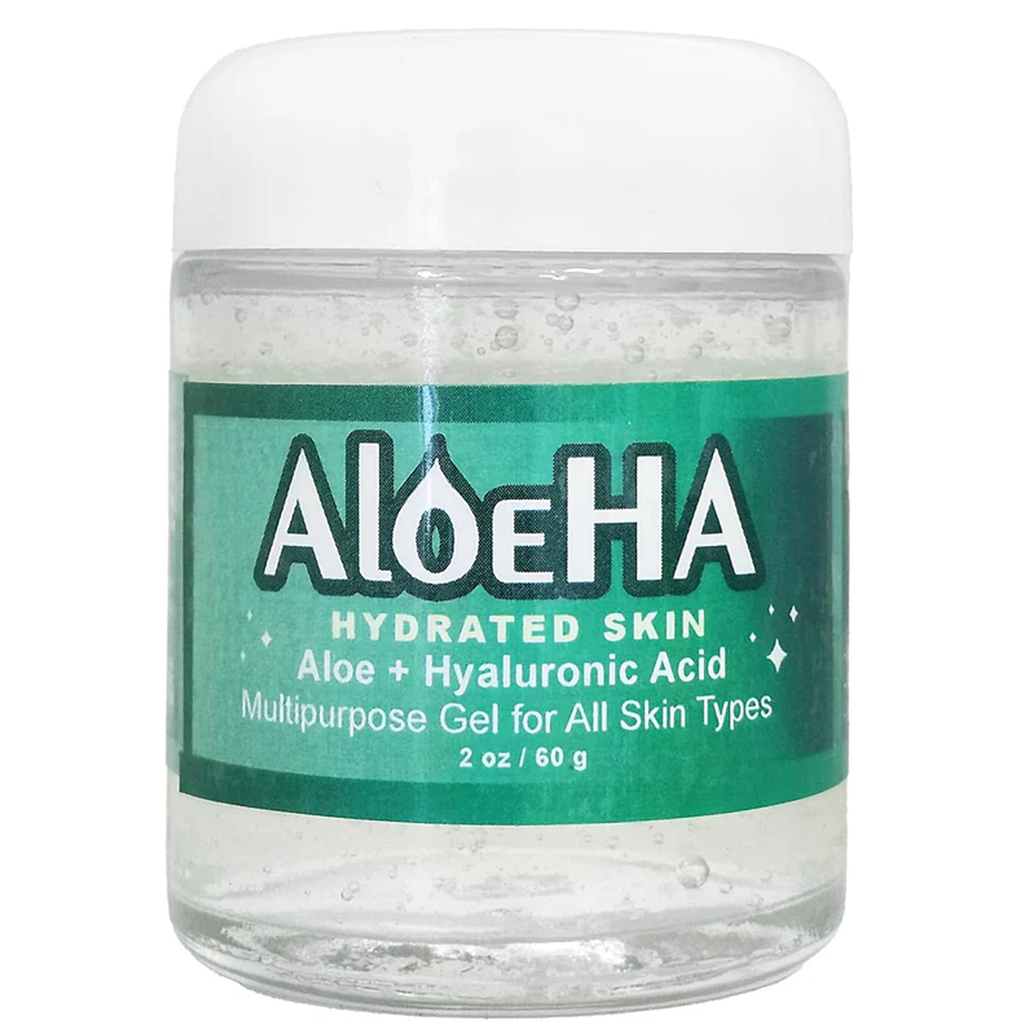 AloeHA Hydrated Skin Aloe & Hyaluronic Acid Gel - Hydrating Serum & Moisturizer