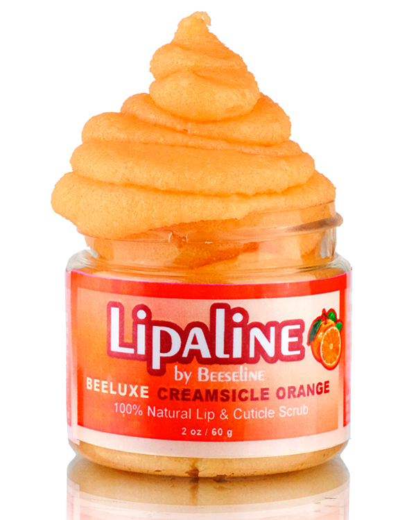 Natural Lipalene Honey Best Lip Scrub Creamsicle Orange Front Facing