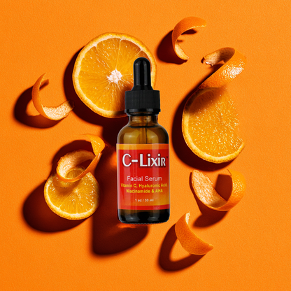C-Lixir Facial Serum - with Vitamin C, Hyaluronic Acid, Niacinamide & AHA