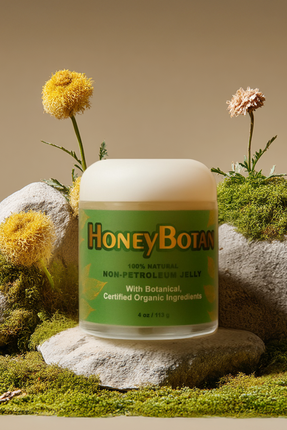 HoneyBotan Original (in Glass Jar) Organic Petroleum Jelly Alternative