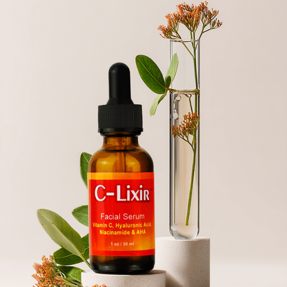 C-Lixir Facial Serum - with Vitamin C, Hyaluronic Acid, Niacinamide & AHA